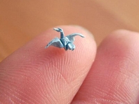 flickr faltsucht Nano Origami Crane